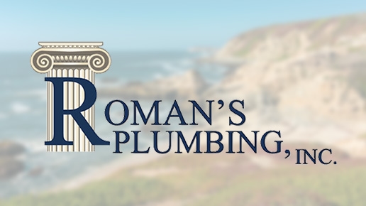 View of coast and ocean with company logo overlayed